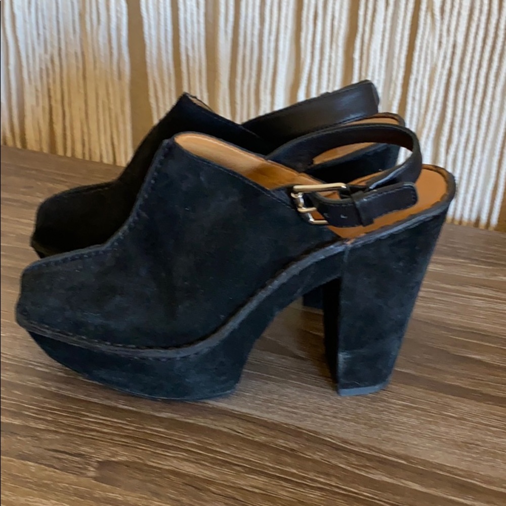Michael Kors suede platform dress shoe size 7
